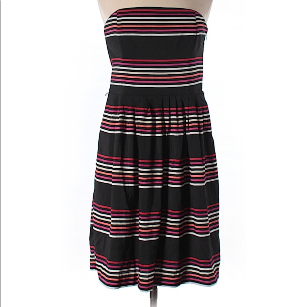 White House Black Market | Striped Strapless Dress